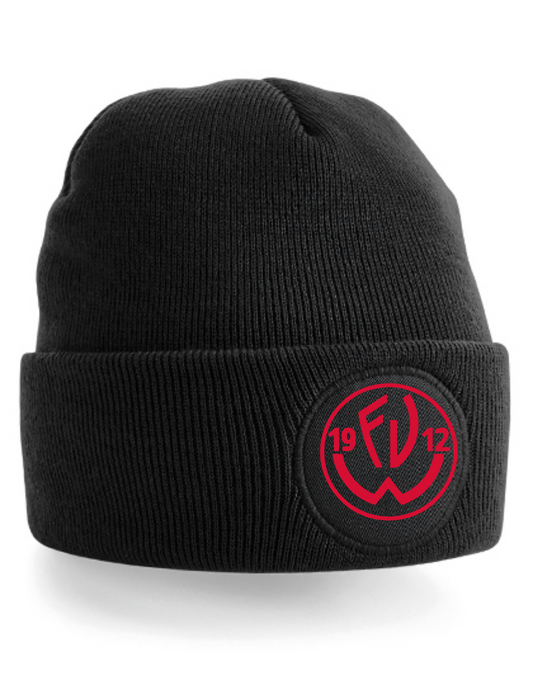 Beanie Patch Schwarz/Rot